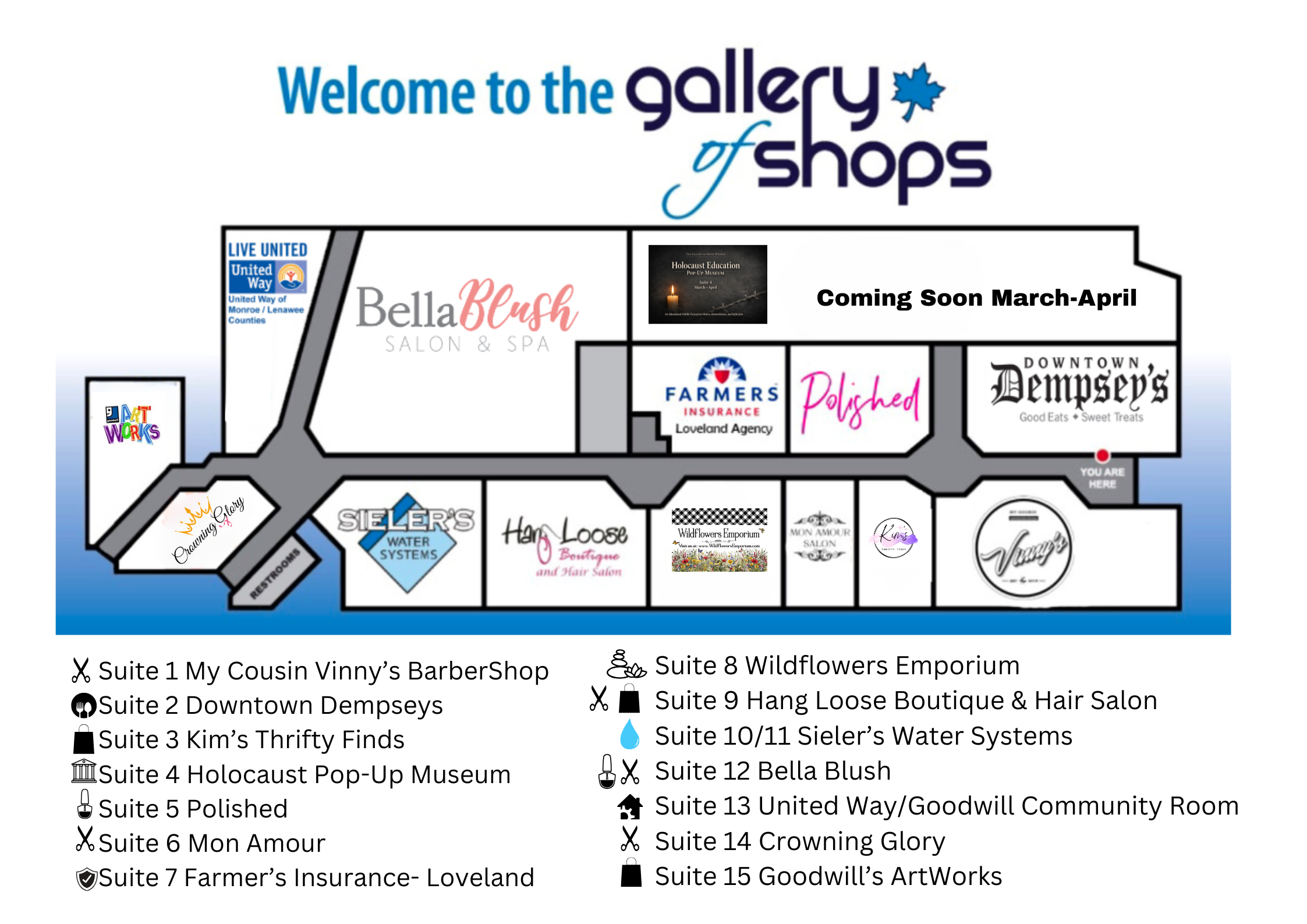 Map of tenent location