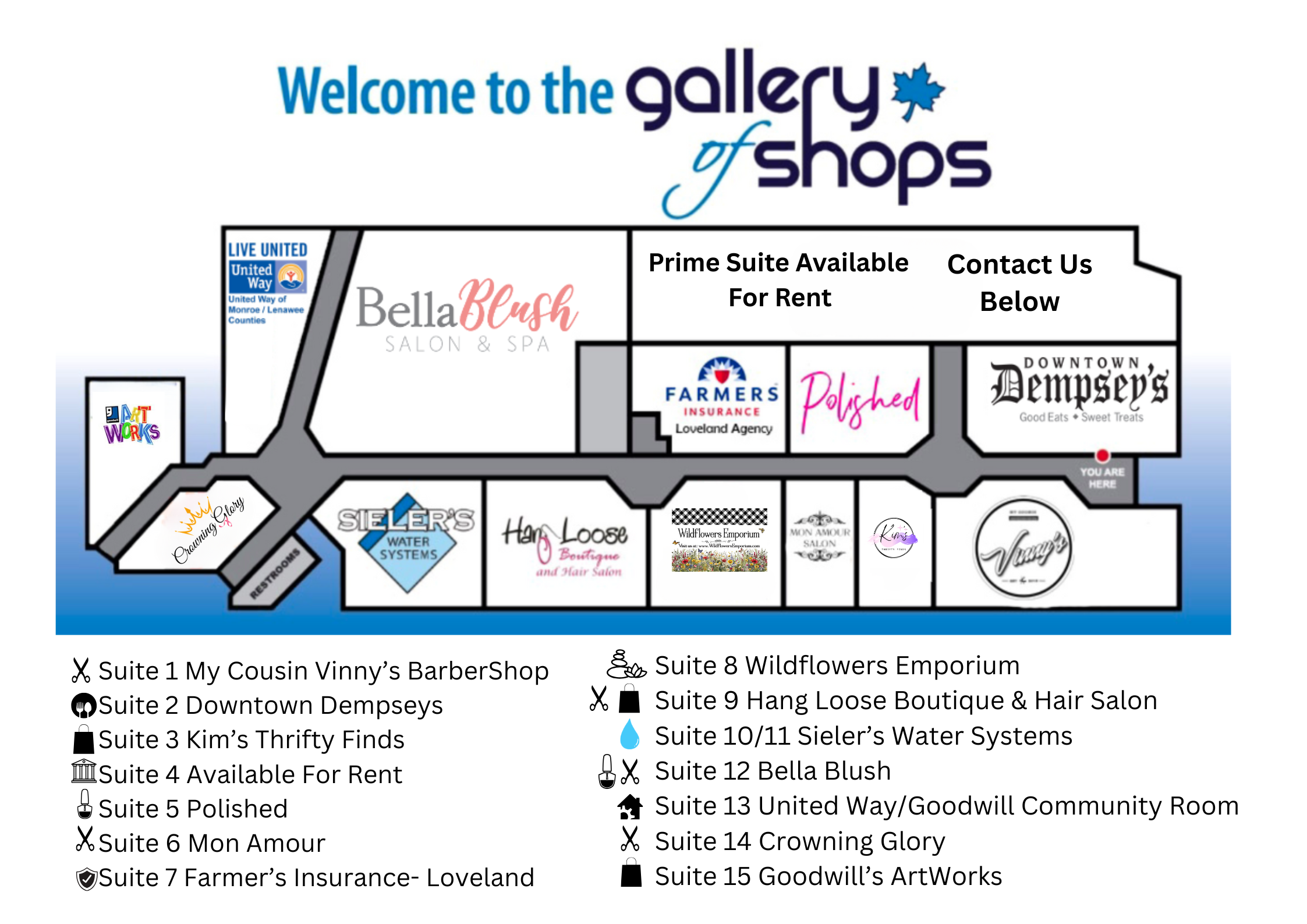 Map of tenent location